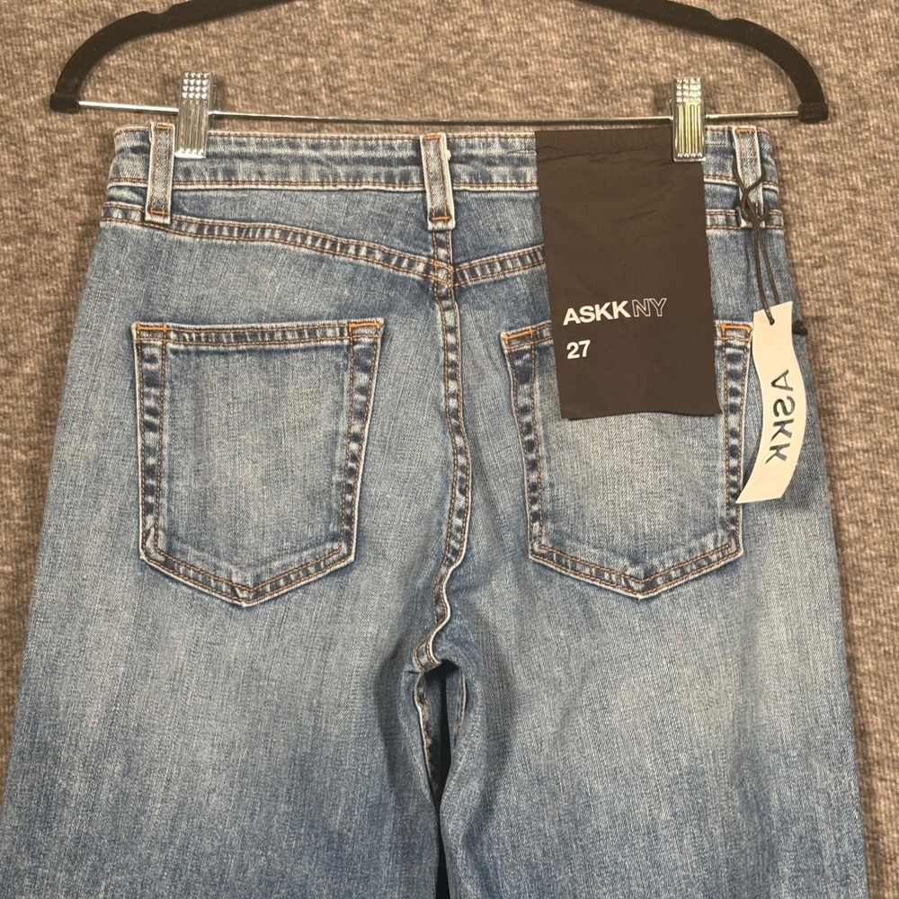 ASKK NY Juniper Tracker Wide Leg High Rise Jeans Womens Size 27 - Picture 8 of 13